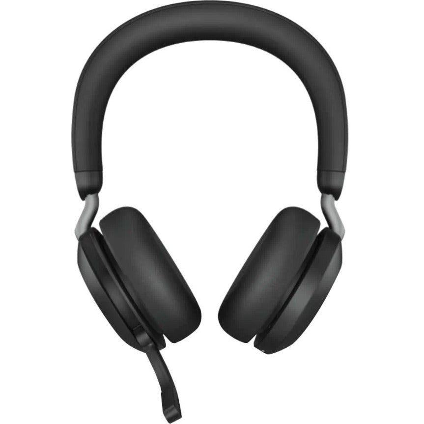 Jabra Evolve2 75 Wireless On-ear Stereo Headset - USB-C - Unified Communication - Black - Binaural - Ear-cup - 3000 cm - Bluetooth - 20 Hz to 20 kHz - MEMS Technology Microphone - Noise Cancelling 27599-989-899