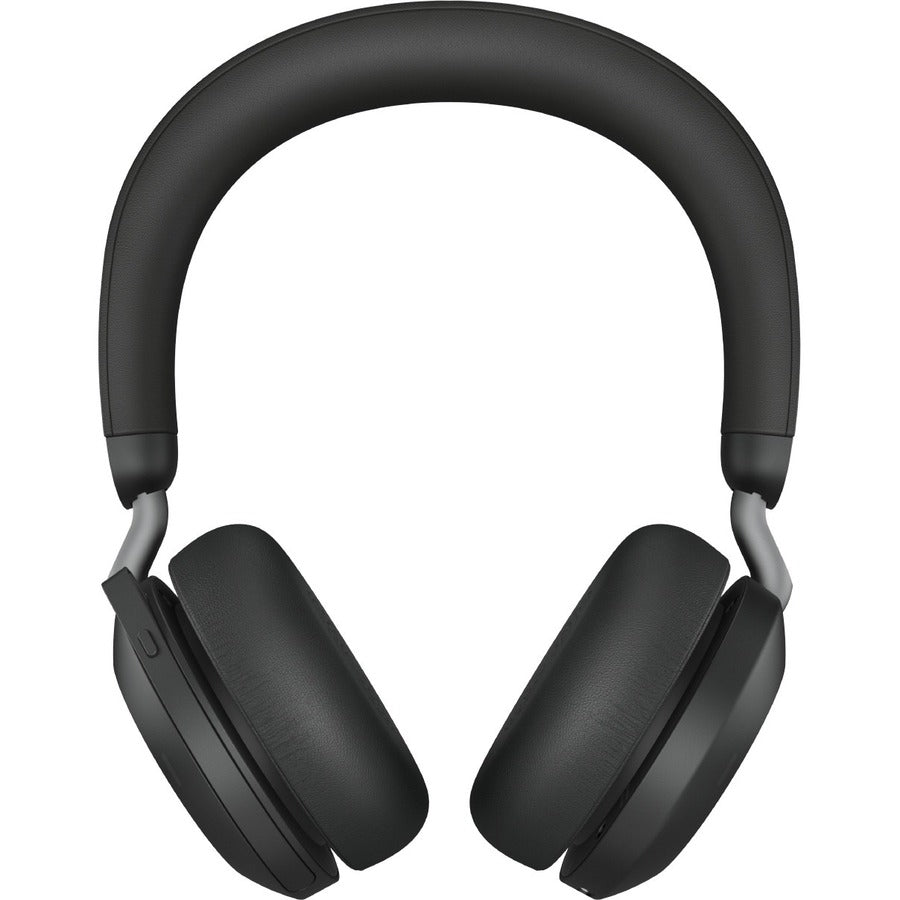 Jabra Evolve2 75 Wireless On-ear Stereo Headset - USB-C - Unified Communication - Black - Binaural - Ear-cup - 3000 cm - Bluetooth - 20 Hz to 20 kHz - MEMS Technology Microphone - Noise Cancelling 27599-989-899