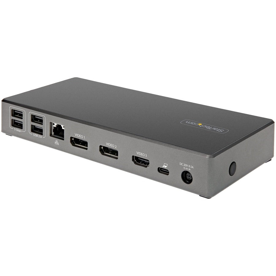 StarTech.com USB C Dock, Triple 4K Monitor USB-C Docking Station with DP 1.4 & DSC, 2x DisplayPort & 1x HDMI, 100W PD, 6x USB (2x 10Gbps) DK31C2DHSPD
