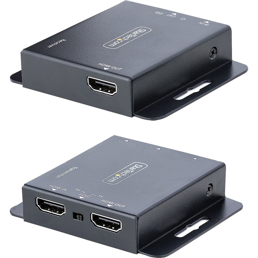 StarTech.com 4K HDMI Extender over CAT6/CAT5 Ethernet Cable, 4K 30Hz or 1080p 60Hz Video Extender, HDMI Transmitter and Receiver Kit EXTEND-HDMI-4K40C6P1