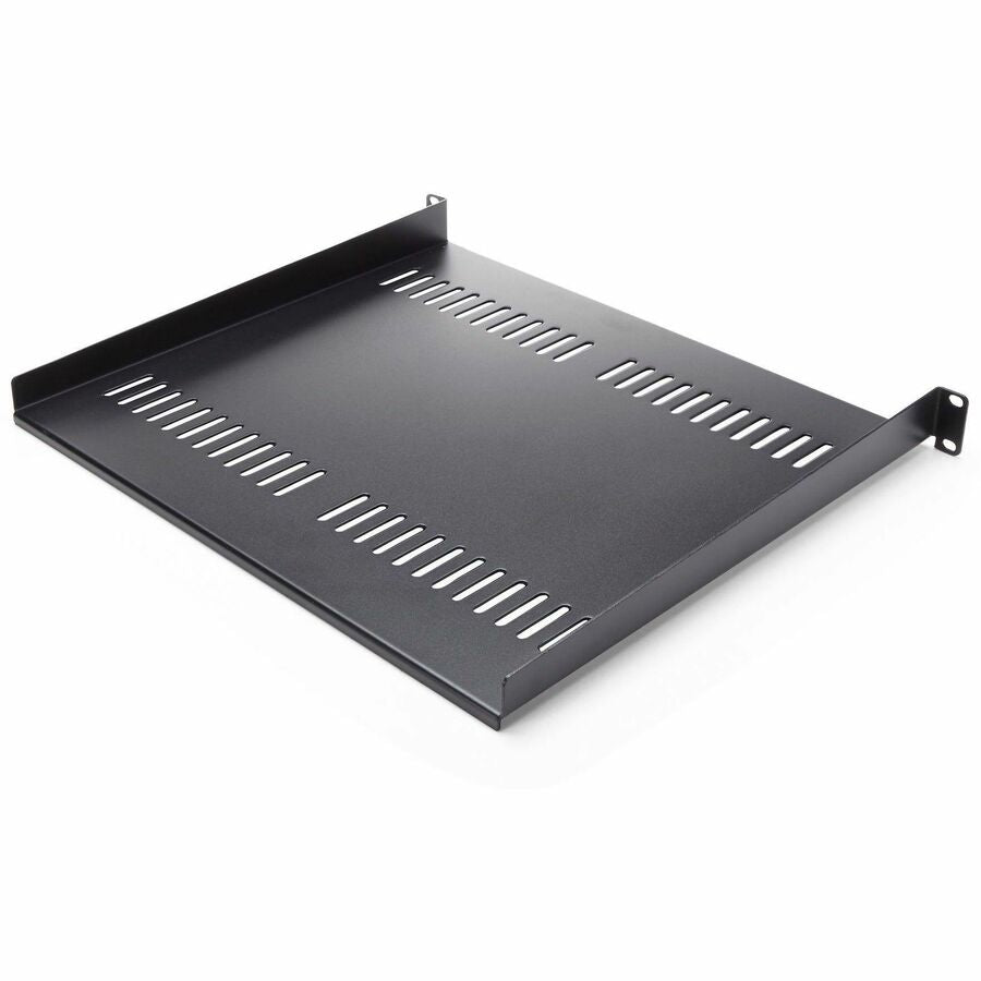 StarTech.com 1U Server Rack Cabinet Shelf - Fixed 16" Deep Cantilever Rackmount Tray for 19" Data/AV/Network Enclosure w/Cage Nuts, Screws CABSHELF116V2PK
