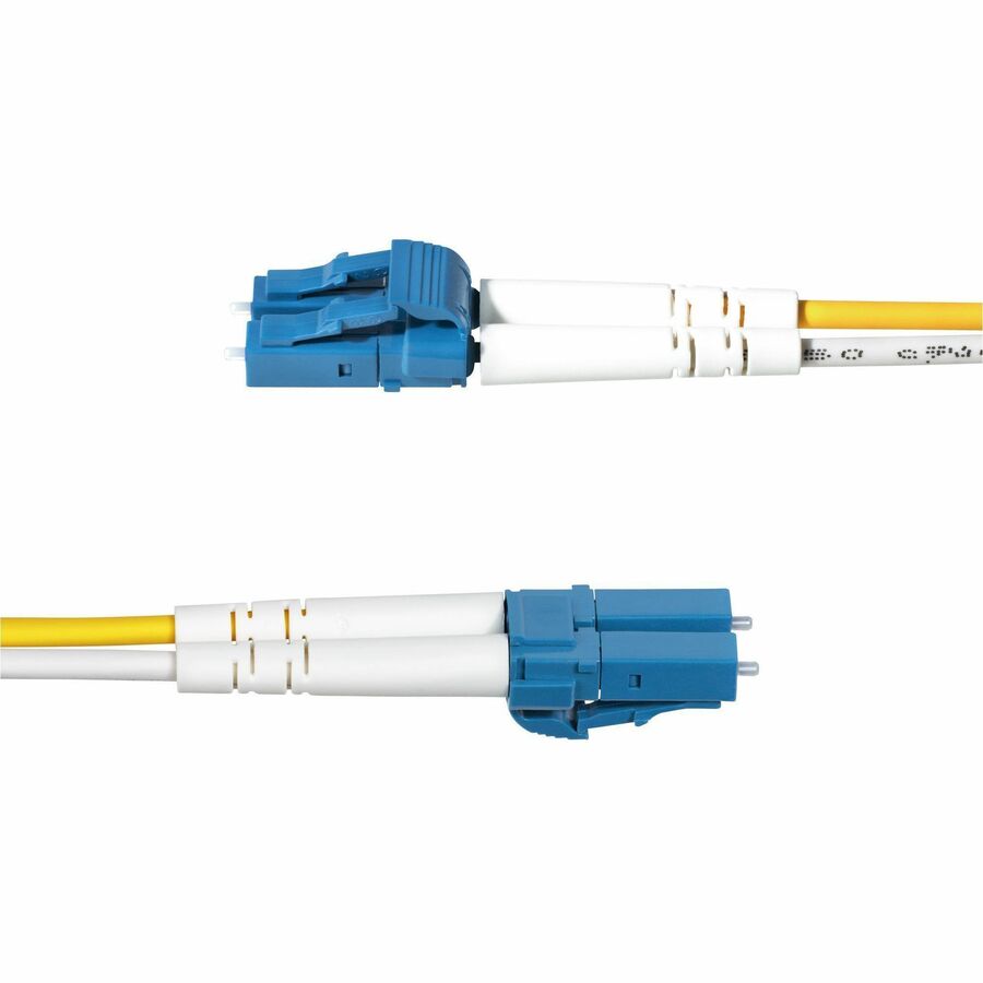 StarTech.com 2m (6.6ft) LC to LC (UPC) OS2 Single Mode Duplex Fiber Optic Cable, 9/125µm, 10G, LSZH Fiber Patch Cord SMDOS2LCLC2M