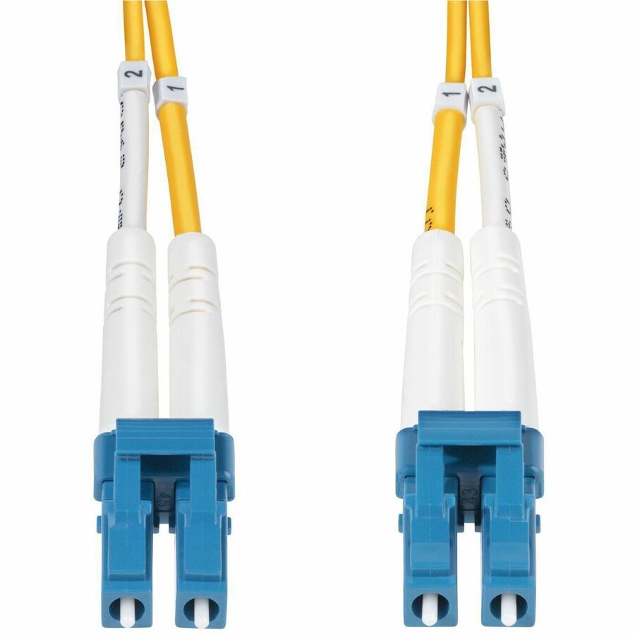 StarTech.com 2m (6.6ft) LC to LC (UPC) OS2 Single Mode Duplex Fiber Optic Cable, 9/125µm, 10G, LSZH Fiber Patch Cord SMDOS2LCLC2M