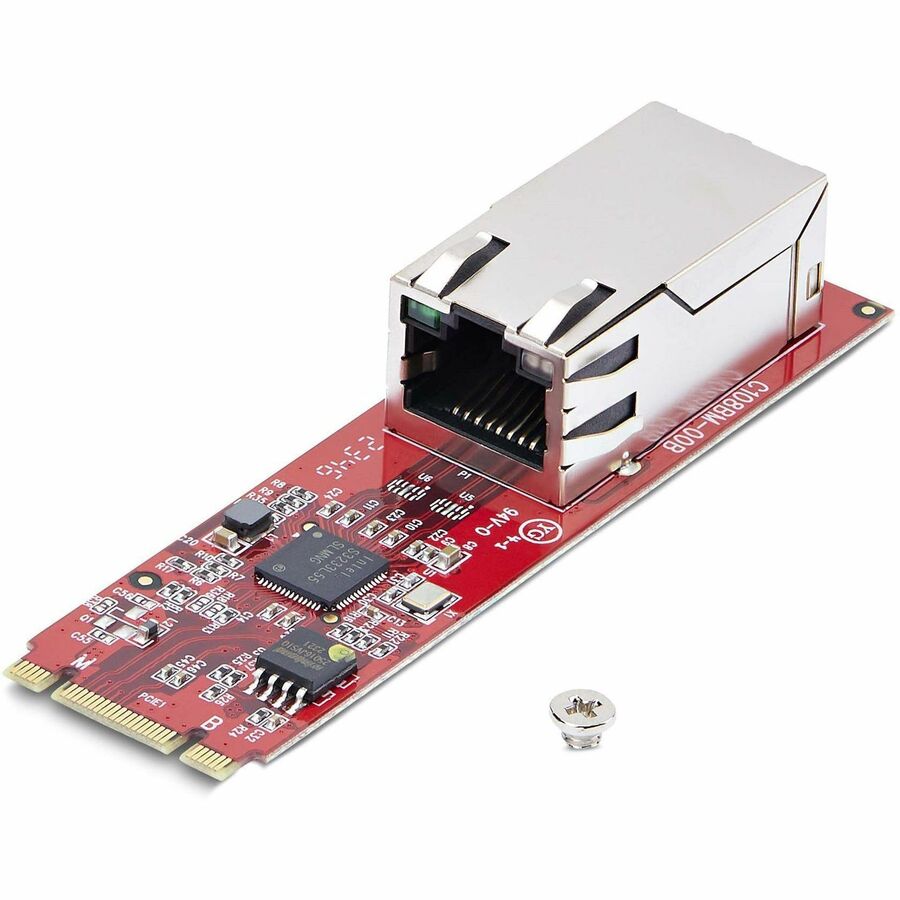 StarTech.com 1-Port 2.5GbE M.2 2280 Network Card, NBASE-T PCIe Ethernet Card, Intel I225-V, Multi-Gigabit NIC, Desktop LAN Card, Win/Linux MR12GI-NETWORK-CARD