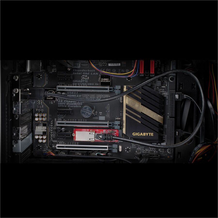 StarTech.com 1-Port 2.5GbE M.2 2280 Network Card, NBASE-T PCIe Ethernet Card, Intel I225-V, Multi-Gigabit NIC, Desktop LAN Card, Win/Linux MR12GI-NETWORK-CARD