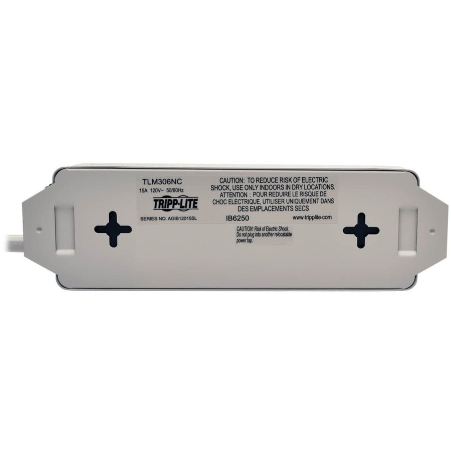 Tripp Lite by Eaton Power It! 3-Outlet Power Strip, 6 ft. (1.83 m) Cord TLM306NC