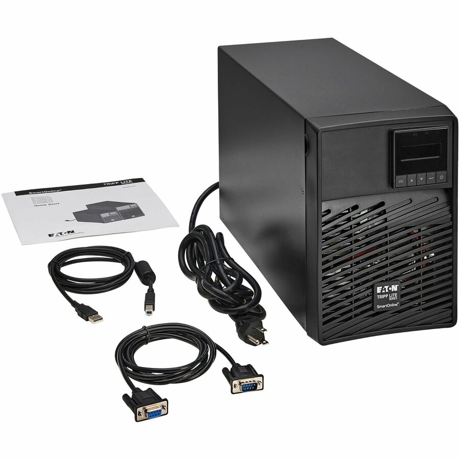 Tripp Lite by Eaton SmartOnline 1500VA 1350W 120V Double-Conversion UPS - 6 Outlets, Extended Run, Network Card Option, LCD, USB, DB9, Tower - Battery Backup SU1500XLCD