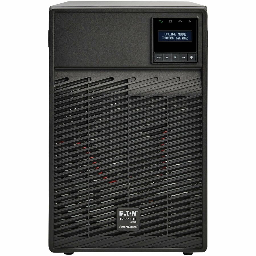 Tripp Lite by Eaton SmartOnline 1500VA 1350W 120V Double-Conversion UPS - 6 Outlets, Extended Run, Network Card Option, LCD, USB, DB9, Tower - Battery Backup SU1500XLCD