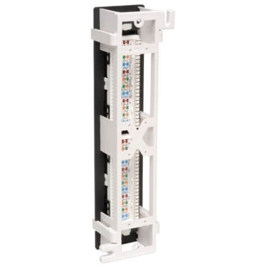 Tripp Lite by Eaton 12-Port Wall-Mount Cat5e Patch Panel, 568B, RJ45 Ethernet, TAA N050-012