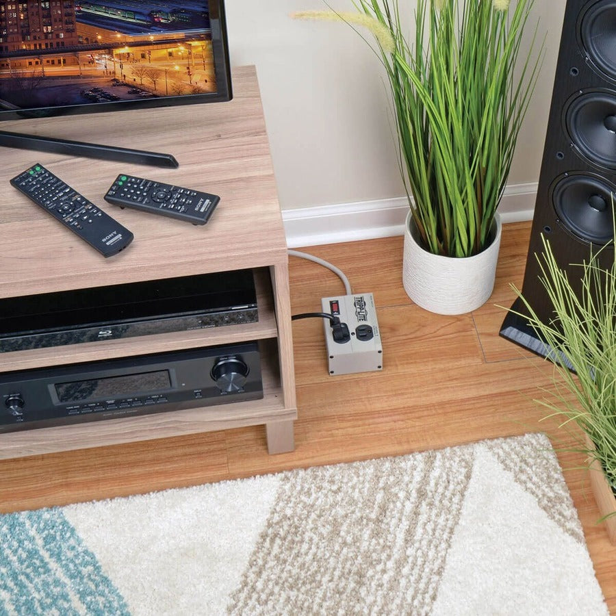 Tripp Lite by Eaton Isobar 2-Outlet Surge Protector, 6 ft. Cord with Right-Angle Plug, 1410 Joules, Metal Housing IBAR2-6D