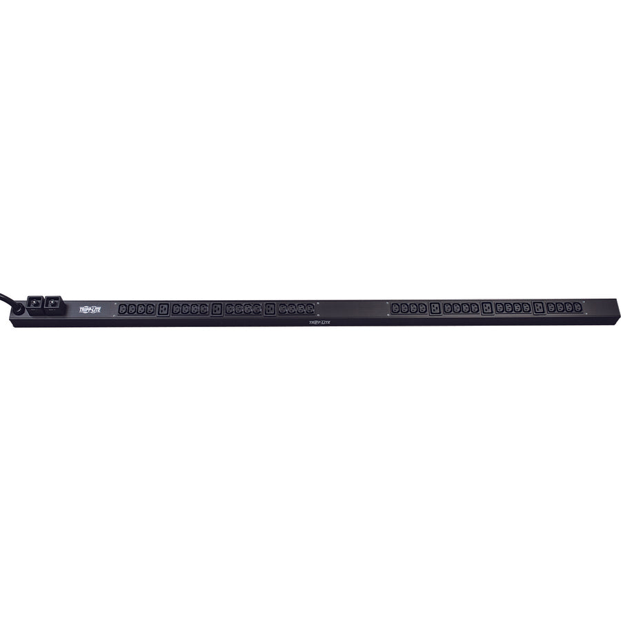 Tripp Lite by Eaton 5.5kW Single-Phase 208/230V Basic PDU, 38 Outlets (32 C13 and 6 C19), NEMA L6-30P Input, 10 ft. (3.05 m) Cord, 0U Vertical PDUV30HV