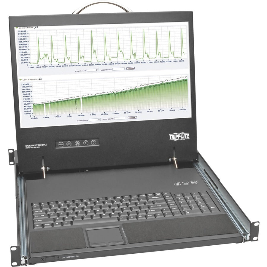 Tripp Lite by Eaton 1U Rack-Mount Console with 19-in. LCD, Short-Depth; TAA Compliant B021-000-19-SH