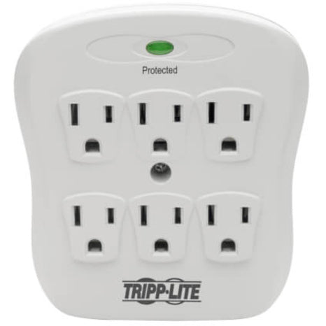 Tripp Lite by Eaton Protect It! 6-Outlet Low-Profile Surge Protector, Direct Plug-In, 750 Joules, Diagnostic LED SK6-0/SPIKEBLOK