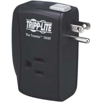 Tripp Lite by Eaton Protect It! 2-Outlet Portable Surge Protector, Direct Plug-In, 1050 Joules, Ethernet Protection TRAVELER100BT