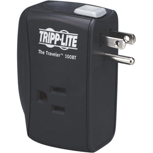 Tripp Lite by Eaton Protect It! 2-Outlet Portable Surge Protector, Direct Plug-In, 1050 Joules, Ethernet Protection TRAVELER100BT