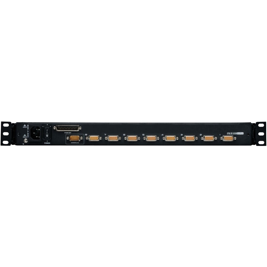 Tripp Lite by Eaton NetDirector 8-Port 1U Rack-Mount Console KVM Switch with 19-in. LCD + 8 PS2/USB Combo Cables; TAA Compliant B020-U08-19KTAA