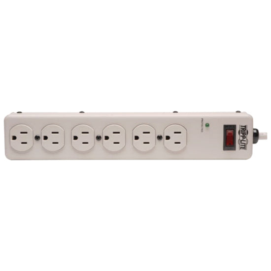 Tripp Lite by Eaton Protect It! 6-Outlet Surge Protector, 6 ft. (1.83 m) cord, 900 Joules, Diagnostic LED TLM606