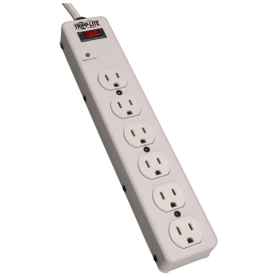Tripp Lite by Eaton Protect It! 6-Outlet Surge Protector, 6 ft. (1.83 m) cord, 900 Joules, Diagnostic LED TLM606
