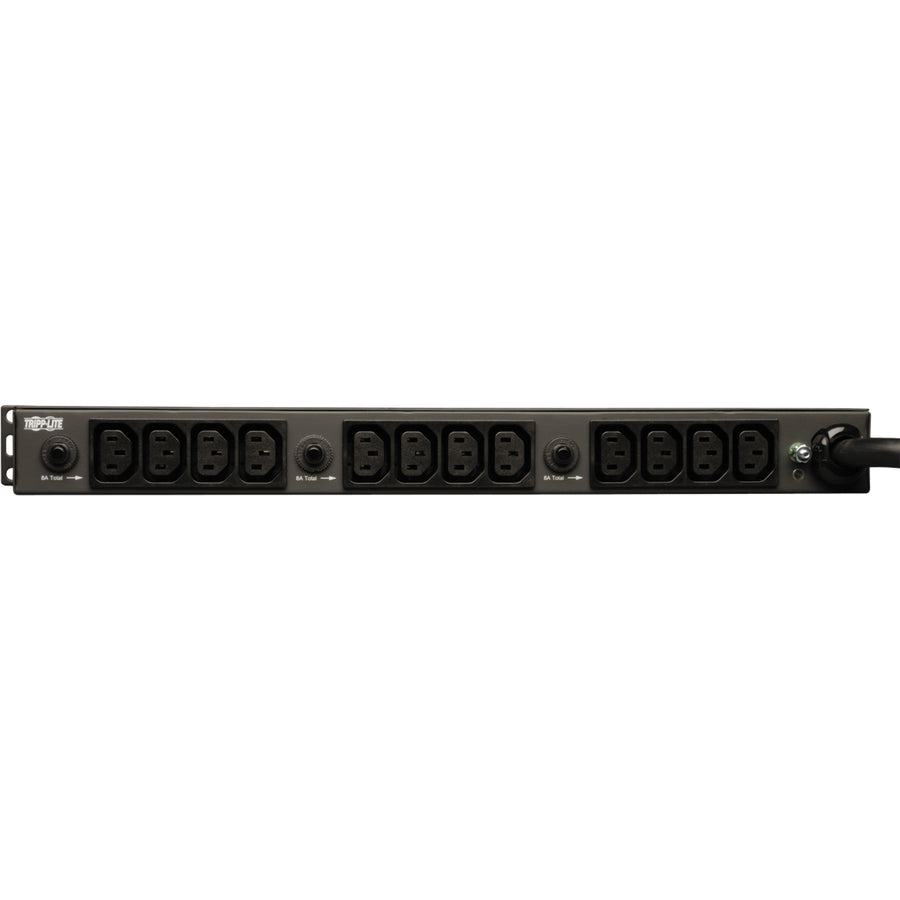 Tripp Lite by Eaton 5.8kW 200-240V Single-Phase Basic PDU - 16 C13 & 4 C19 Outlets, L6-30P Input, 15 ft. (4.6 m) Cord, 1U Rack-Mount PDU1230