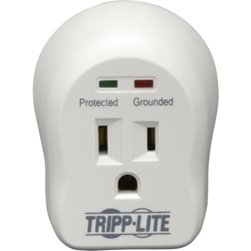 Tripp Lite by Eaton 1-Outlet Personal Surge Protector, Direct Plug-In, 600 Joules, 2 Diagnostic LEDs SPIKECUBE