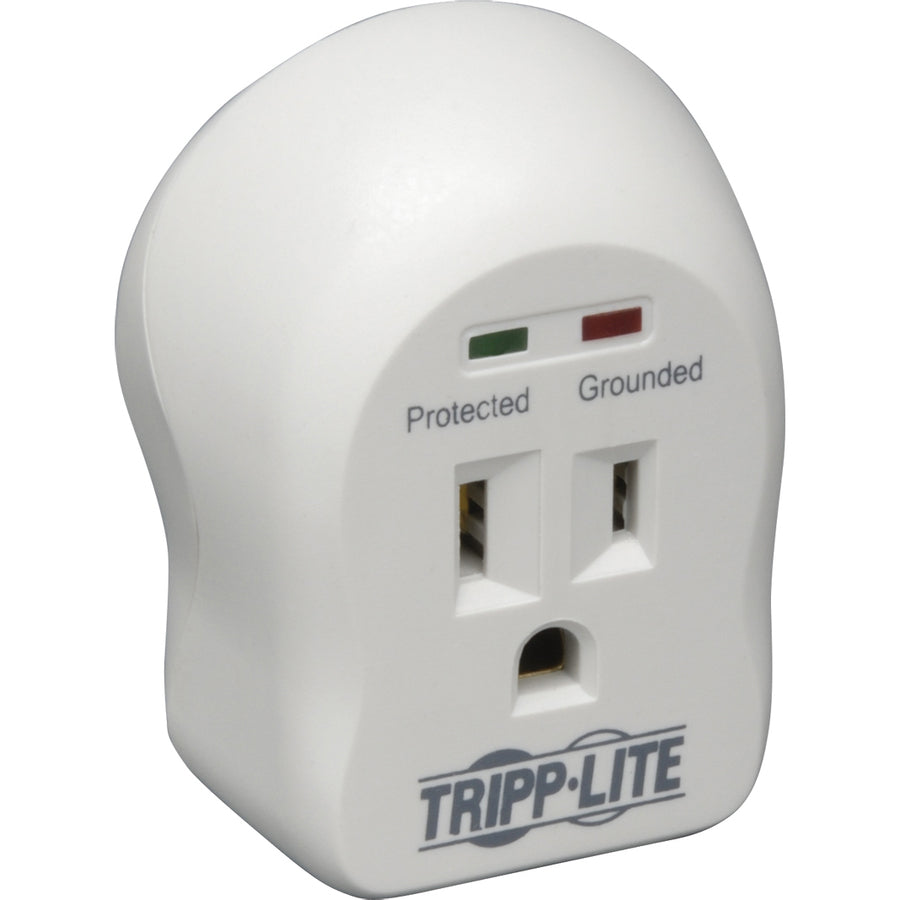 Tripp Lite by Eaton 1-Outlet Personal Surge Protector, Direct Plug-In, 600 Joules, 2 Diagnostic LEDs SPIKECUBE