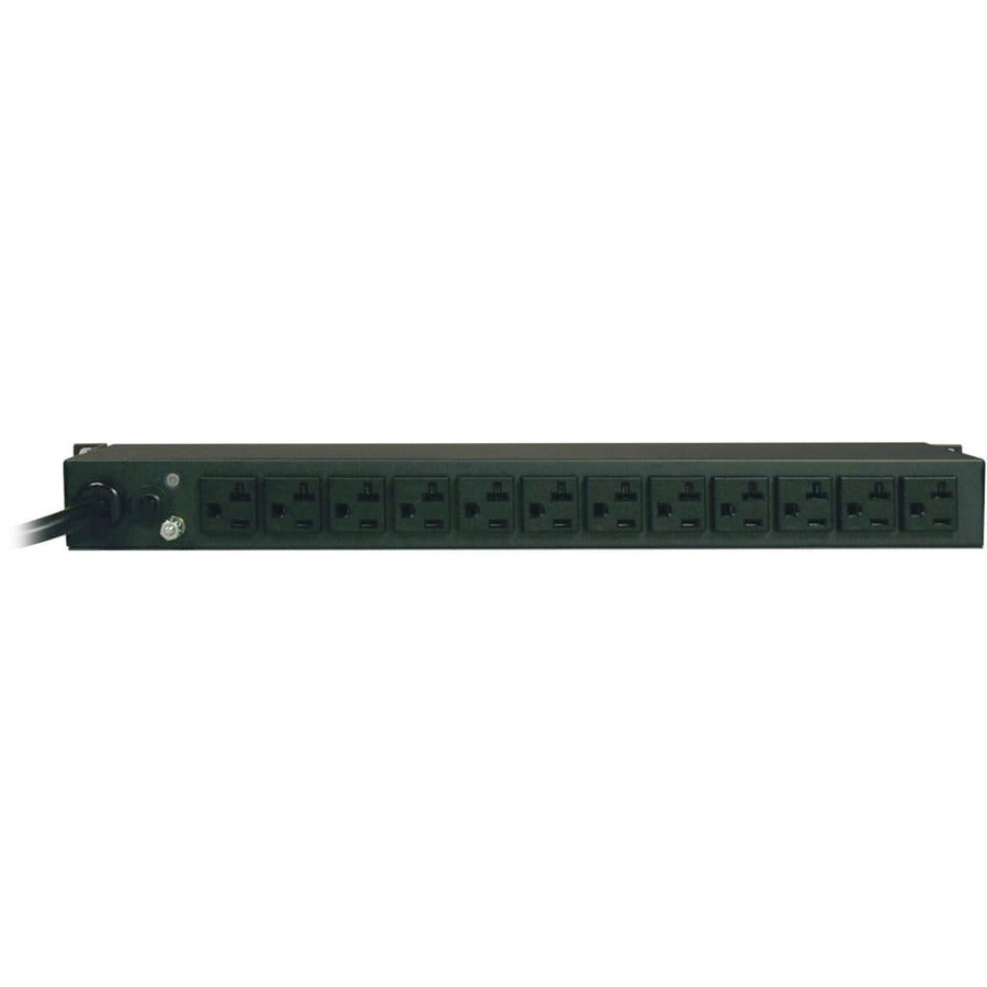 Tripp Lite by Eaton 2.4kW Single-Phase Local Metered PDU, 120V (12 5-15/20R), L5-20P / 5-20P, 120V Input, 15 ft. (4.57 m) Cord, 1U Rack-Mount PDUMH20