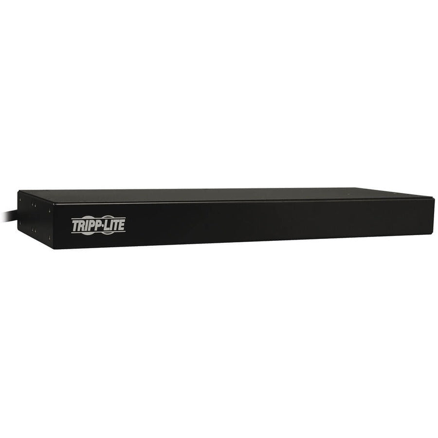 Tripp Lite by Eaton 1.9kW Single-Phase Monitored PDU, 120V Outlets (8 5-15/20R), L5-20P/5-20P Adapter, 12 ft. (3.66 m) Cord, 1U Rack-Mount, LX Platform Interface, TAA PDUMNH20
