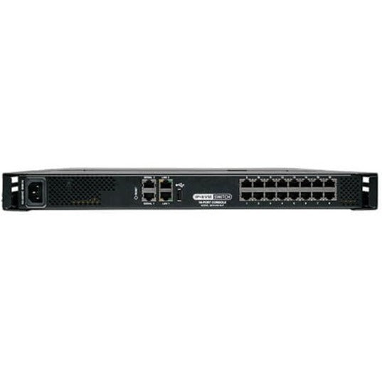 Tripp Lite by Eaton NetCommander 16-Port Cat5 KVM over IP Switch - 19 in. LCD, 1 Remote + 1 Local User, 1U Rack-Mount B070-016-19-IP