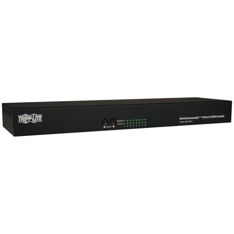 Tripp Lite by Eaton NetCommander 8-Port Cat5 KVM Switch 1U Rack-Mount B072-008-1