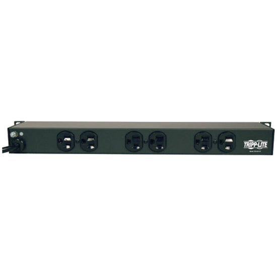 Tripp Lite by Eaton 1U Rack-Mount Network Server Power Strip, 120V, 15A, 6-Outlet (Rear-Facing), 15 ft. (4.57 m) Cord RS-0615-R