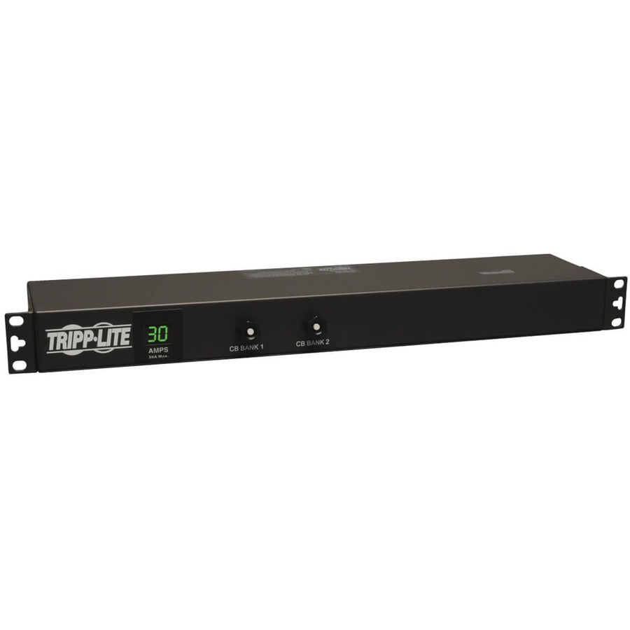 Tripp Lite by Eaton 2.9kW Single-Phase Local Metered PDU, 120V Outlets (12 5-15/20R), L5-30P, 15 ft. (4.57 m) Cord, 1U Rack-Mount PDUMH30