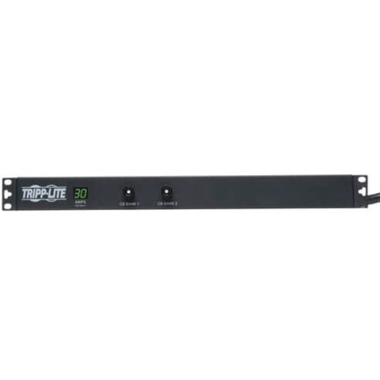 Tripp Lite by Eaton 2.9kW Single-Phase Local Metered PDU, 120V Outlets (12 5-15/20R), L5-30P, 15 ft. (4.57 m) Cord, 1U Rack-Mount PDUMH30