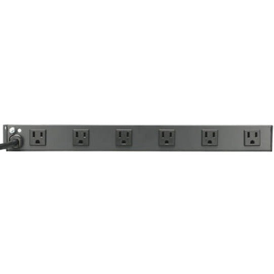 Tripp Lite by Eaton 1U Rack-Mount Power Strip, 120V, 15A, 5-15P, 12 Right-Angle 5-15R Outlets (6 Front-Facing, 6 Rear-Facing), 15 ft. (4.57 m) Cord RS-1215-RA