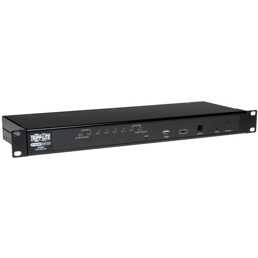 Tripp Lite by Eaton 8-Port Rackmount KVM Switch w/ Built in IP and On Screen Display 1U B022-U08-IP