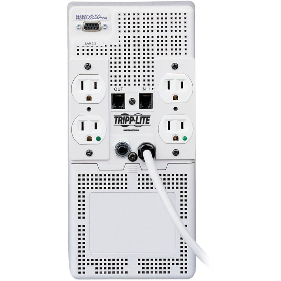 Tripp Lite by Eaton OmniSmart 120V 330VA 225W UL 60601-1 Medical Grade Line-Interactive UPS, Tower, DB9 Serial - Battery Backup OMNISMART350HG