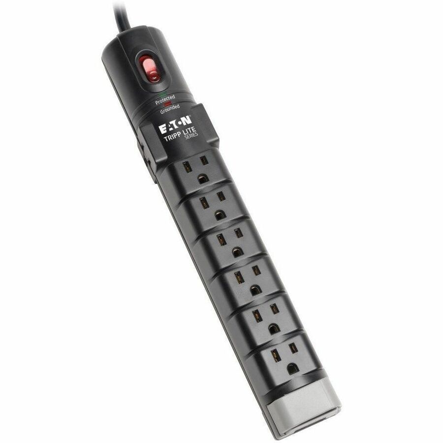 Eaton Tripp Lite Series Protect It! 8-Outlet Surge Protector, 6 ft. (1.83 m) Cord, 2160 Joules, Tel/DSL Protection, Cord Clip TLP806TEL