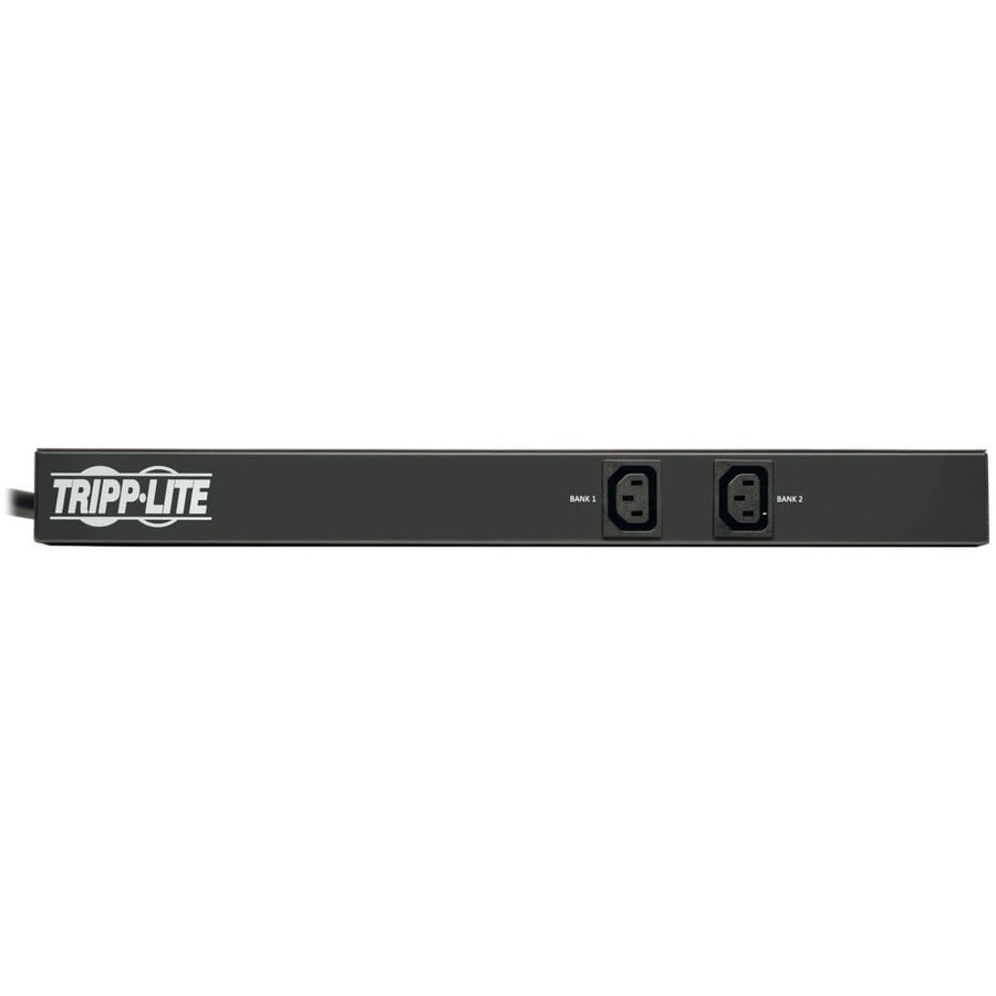 Tripp Lite by Eaton 5.8kW Single-Phase 200-240V Basic PDU, 10 C13 Outlets, NEMA L6-30P Input, 12 ft. (3.66 m) Cord, 1U Rack-Mount PDUH30HV