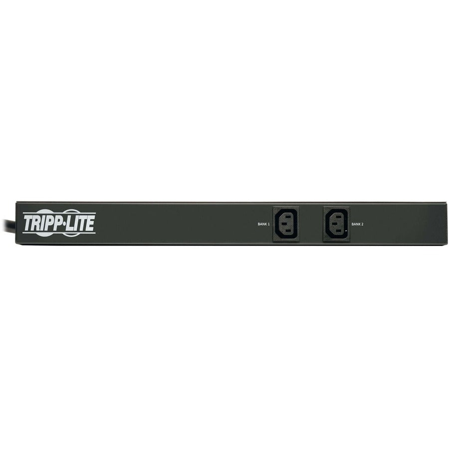 Tripp Lite by Eaton 5.8kW Single-Phase 200-240V Basic PDU, 10 C13 Outlets, NEMA L6-30P Input, 12 ft. (3.66 m) Cord, 1U Rack-Mount PDUH30HV