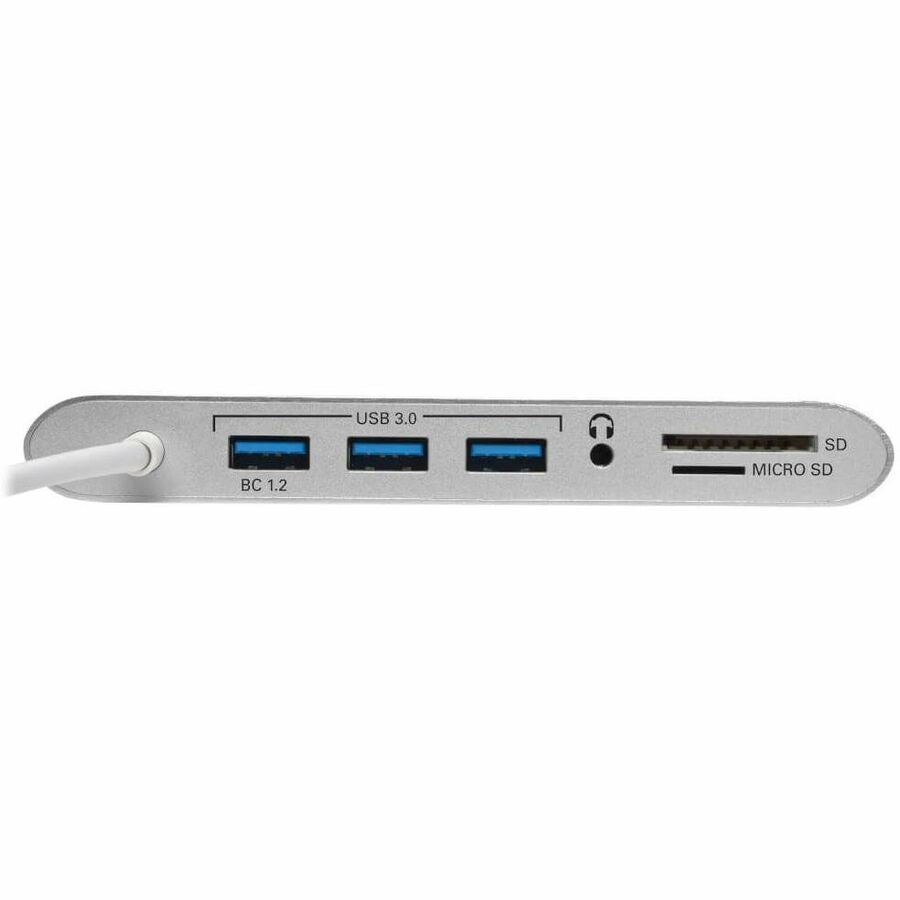 Tripp Lite by Eaton USB-C Dock, Dual Display - 4K HDMI/mDP, VGA, USB 3.x (5Gbps), USB-A/C Hub, GbE, Memory Card, 100W PD Charging U442-DOCK1