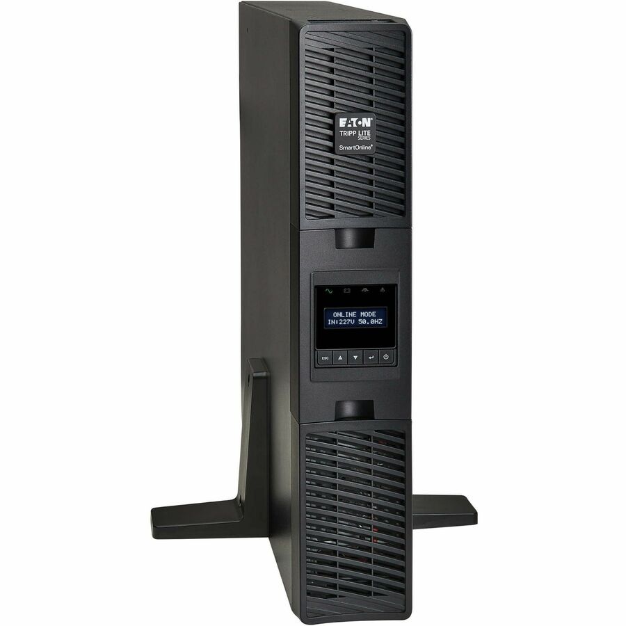 Eaton Tripp Lite Series SmartOnline 3000VA 2700W 208/230V Double-Conversion UPS - 10 Outlets, Extended Run, Network Card Option, LCD, USB, DB9, 2U Rack/Tower - Battery Backup SUINT3000LCD2U