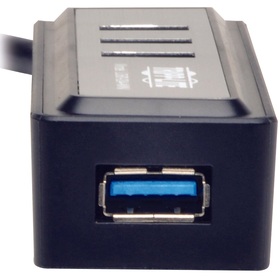 Tripp Lite by Eaton Portable 4-Port USB 3.0 Superspeed Mini Hub w/ Built In Cable U360-004-MINI