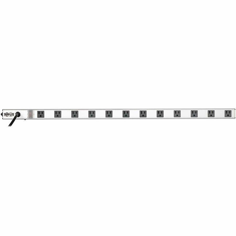 Tripp Lite by Eaton 12 Right-Angle Outlet Vertical Power Strip, 120V, 15A, 15 ft. (4.57 m) Cord, 5-15P, 36 in. PS3612RA