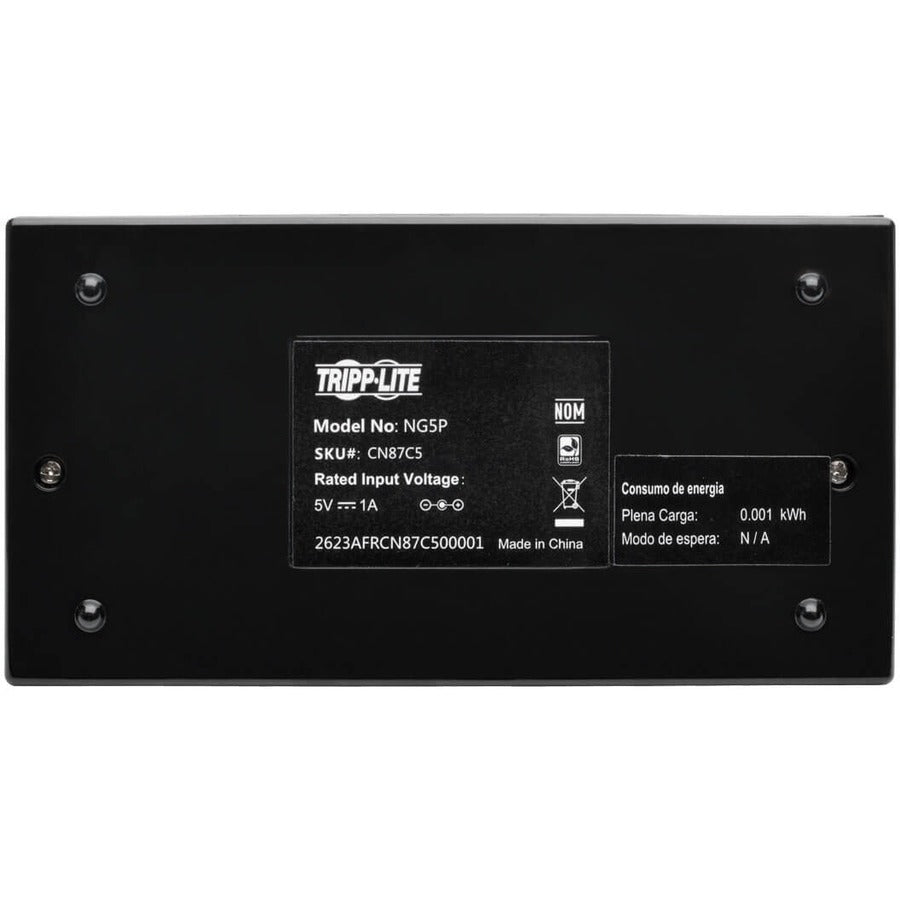 Tripp Lite by Eaton 5-Port Gigabit Ethernet Switch Desktop RJ45 Unmanaged Switch 10/100/1000 Mbps NG5P