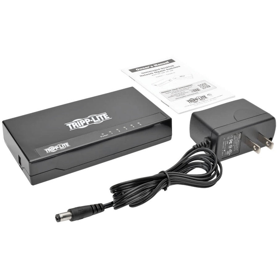 Tripp Lite by Eaton 5-Port Gigabit Ethernet Switch Desktop RJ45 Unmanaged Switch 10/100/1000 Mbps NG5P