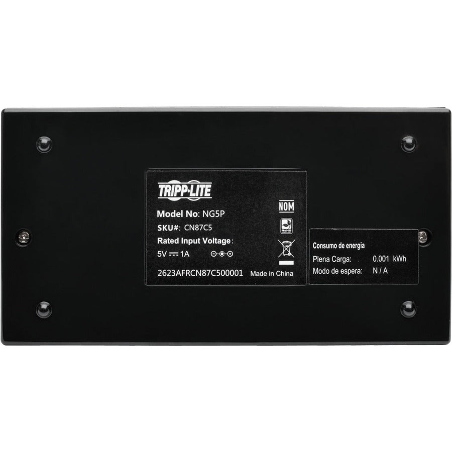 Tripp Lite by Eaton 5-Port Gigabit Ethernet Switch Desktop RJ45 Unmanaged Switch 10/100/1000 Mbps NG5P