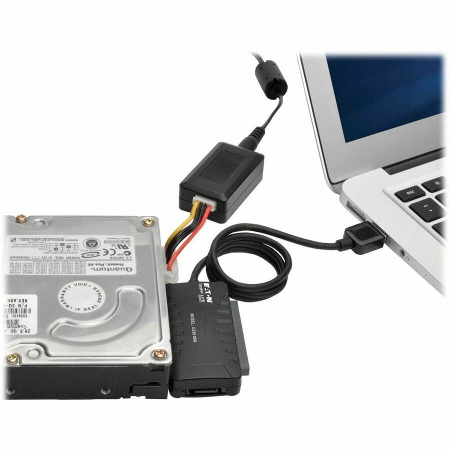 Tripp Lite by Eaton USB 3.2 Gen 1 to SATA/IDE Adapter with Built-In USB Cable, 2.5 in., 3.5 in. and 5.25 in. Hard Drives U338-06N