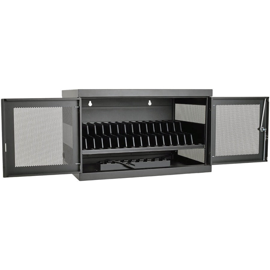 Tripp Lite by Eaton Multi-Device Charging Station, 16 AC Outlets, Chromebooks and Laptops, Wall-Mount and Cart Options, Black CSC16AC