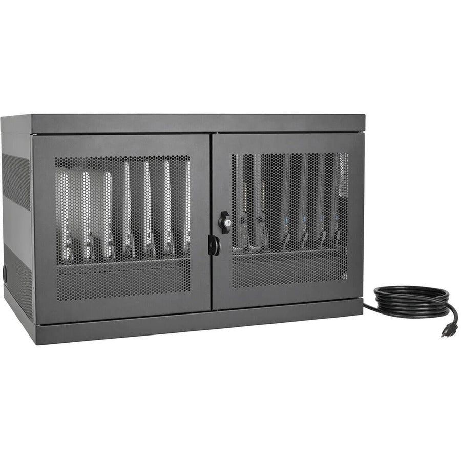 Tripp Lite by Eaton Multi-Device Charging Station, 16 AC Outlets, Chromebooks and Laptops, Wall-Mount and Cart Options, Black CSC16AC