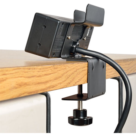 Tripp Lite by Eaton Protect It! 3-Outlet Surge Protector with Desk Clamp, 10 ft. Cord, 510 Joules, 2 USB Charging Ports, Black Housing TLP310USBC