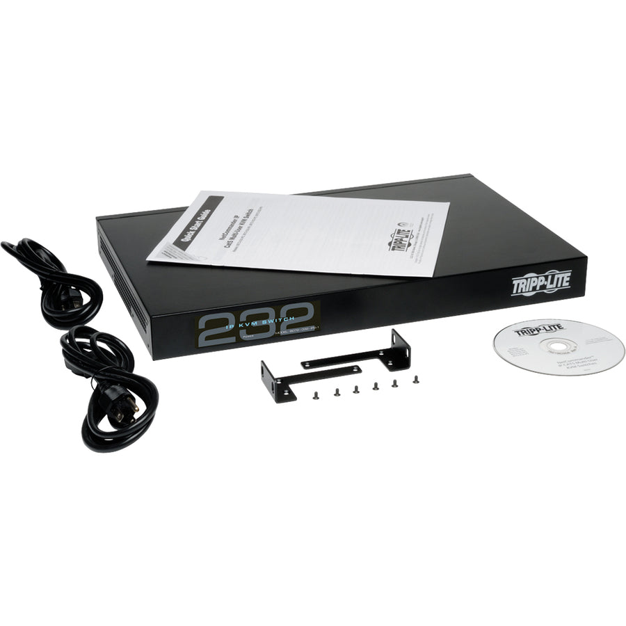Tripp Lite by Eaton NetCommander 32-Port Cat5 KVM over IP Switch - 2 Remote + 1 Local User, 16 USB Dongles, 1U Rack-Mount B072-032-IP2-K